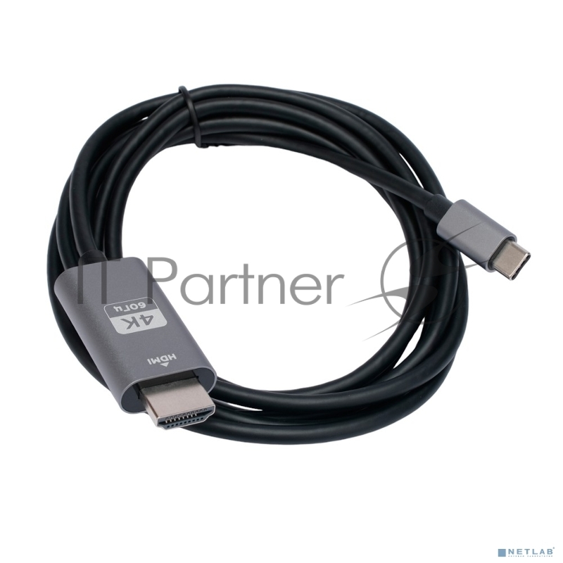 Кабель-переходник Cablexpert CCB-A-CM-HDMI-1.8M с Type-C на HDMI v2.0, Mobile, 1.8м, черный, корбка
