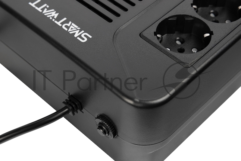 Источник бесперебойного питания SMARTWATT линейно-интерактивный, 1000/600 ВА/Вт, напольный/настенный, LCD дисплей, Shuko CEE7/4 - 8 шт. (4 шт. с резервным питанием, 4 шт. - сетевой фильтр)