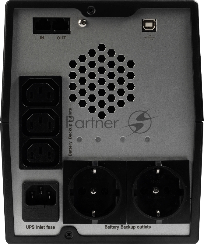 Источник бесперебойного питания SMARTWATT линейно-интерактивный SIN, 1000/700 ВА/Вт, напольный, LED индикация, Shuko CEE7/4 - 2 шт. , IEC C13 - 3 шт.