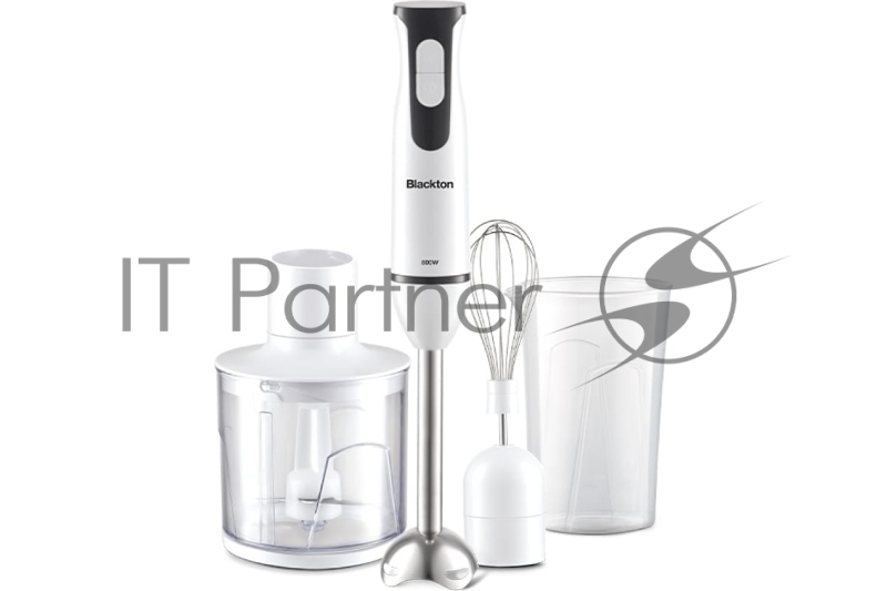 Ручной блендер 3 в 1 Blackton Bt HB401S белый-черный, блендер+миксер+измельчитель Мощность:800 Вт Нож с двумя лезвиями Насадки из нержавеющей стали Параметры электропитания 220-240 В, 50-60 Гц