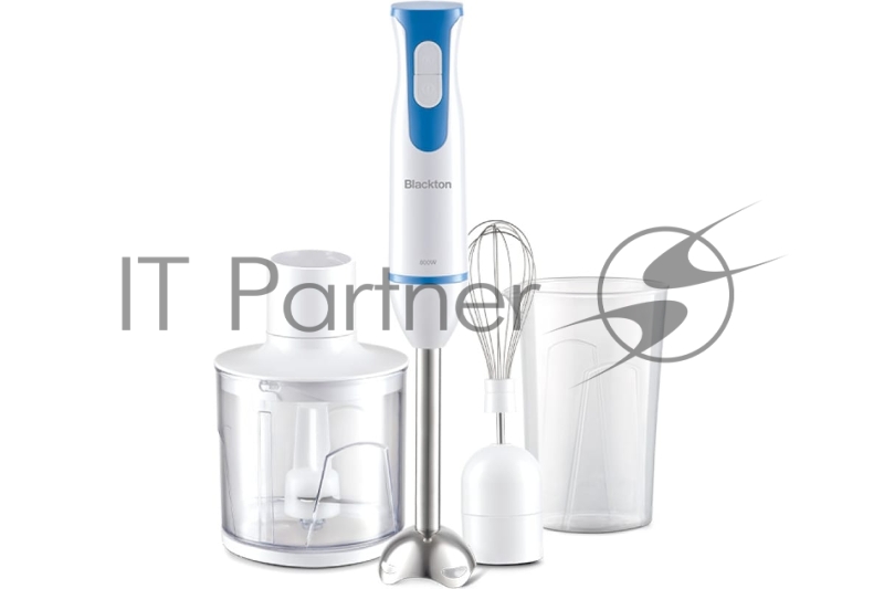 Ручной блендер 3 в 1 Blackton Bt HB401S белый-голубой, блендер+миксер+измельчитель Мощность:800 Вт Нож с двумя лезвиями Насадки из нержавеющей стали Параметры электропитания 220-240 В, 50-60 Гц