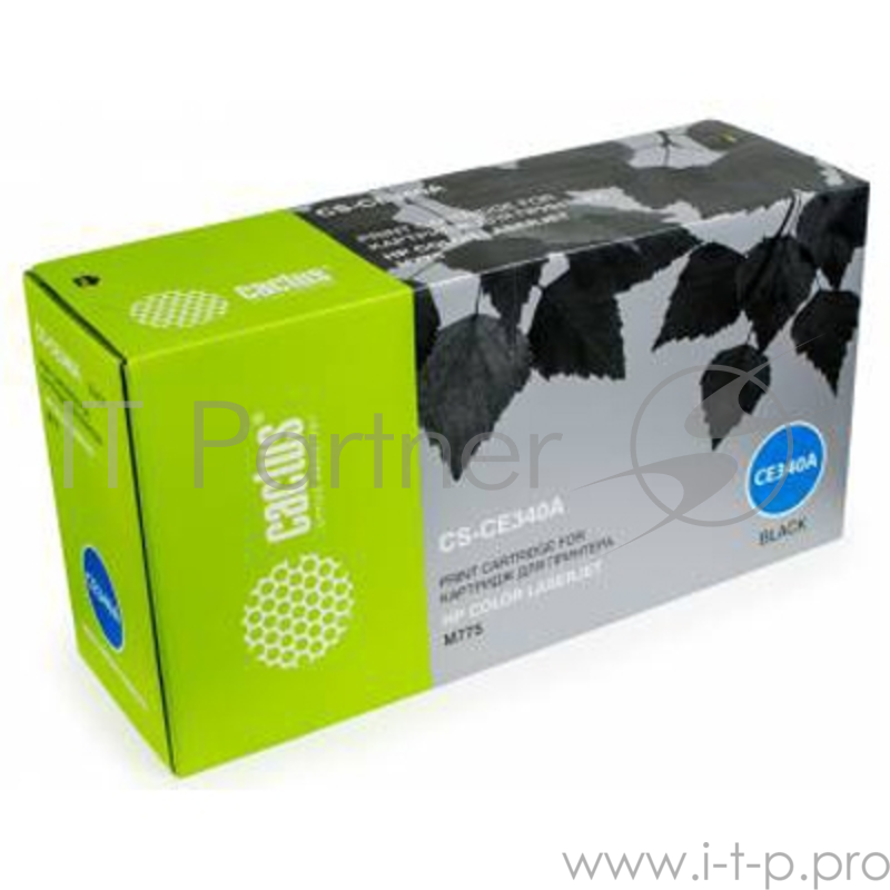 Тонер Картридж Cactus CS-CE340AR черный для HP CLJ M775 (13500стр.)