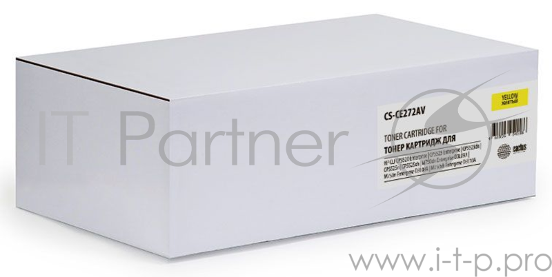 Тонер Картридж Cactus CS-CE272AV желтый (15000стр.) для HP LJ Ent CP5525