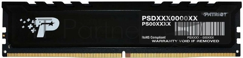 Оперативная память Patriot PSP516G480081H1 16Gb DDR5 4800 (1*16Gb) Signature Premium Радиатор 1.1 В черный
