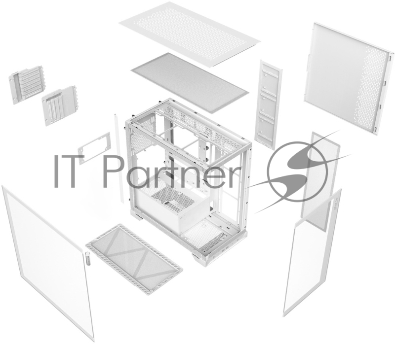 Корпус XPG INVADER X WHITE (INVADERXMTWOF-WHCWW) Mid-Tower, Micro-ATX, Mini-ITX, Standard-ATX, USB 3.2 Gen2 Type-A, USB 3.2 Gen2 Type-C