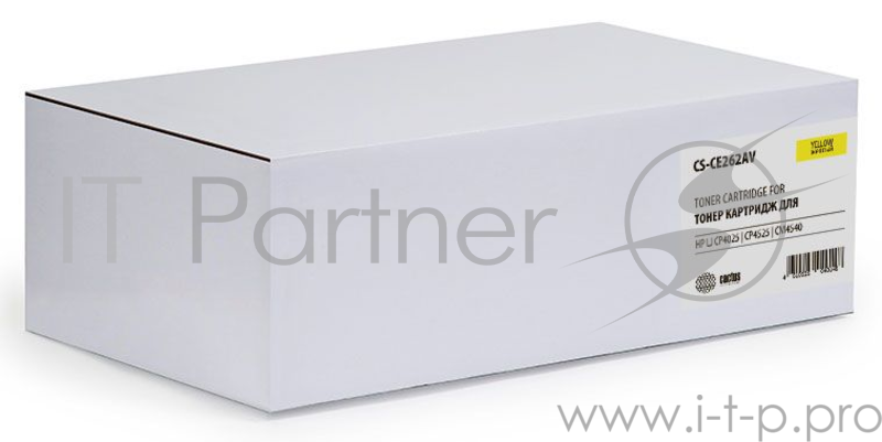 Тонер Картридж Cactus CS-CE262AV желтый (11000стр.) для HP LJ CP4025/CP4525/CM4540