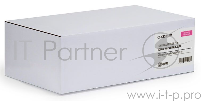 Тонер Картридж Cactus CS-CE263AV пурпурный (11000стр.) для HP LJ CP4025/CP4525