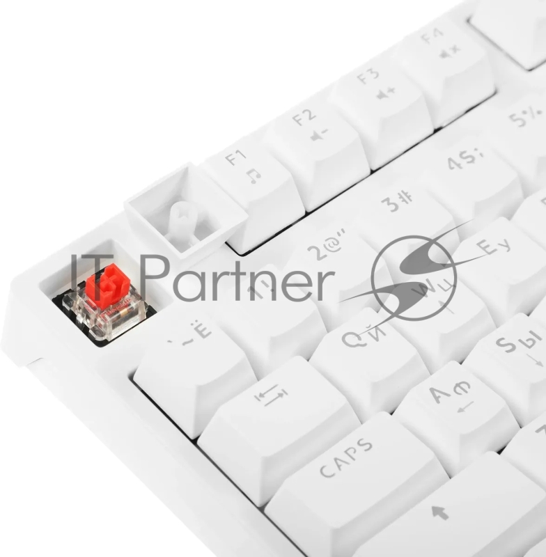 Игровая клавиатура DEFENDER IVORY белая (USB, OUTEMU RED, 87 кн., RGB подсветка, GK-579)