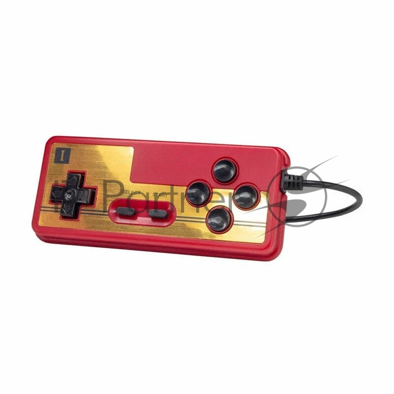 Джойстик проводной RETRO GENESIS CONTROLLER 8 BIT P1 красно-золотой (7 pin)