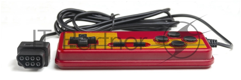 Джойстик проводной RETRO GENESIS CONTROLLER 8 BIT P1 красно-золотой (7 pin)