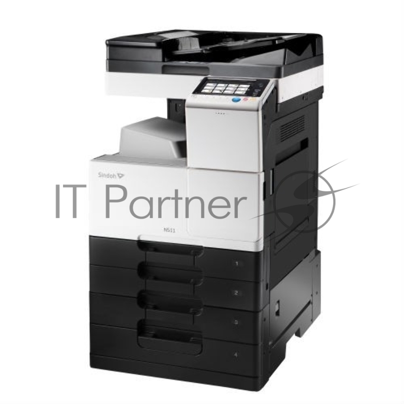 МФУ Sindoh N511 Ч/Б, принтер/копир/сканер/факс(опци А3, 28 стр/мин, 1800х600 dpi, 1,2ГГц, 2 Гб (4Гб макс.), 250 ГБ , 1100 листов, + добавить N500PB2 или OT112. Без старт тонера, запуск инженером АСЦ