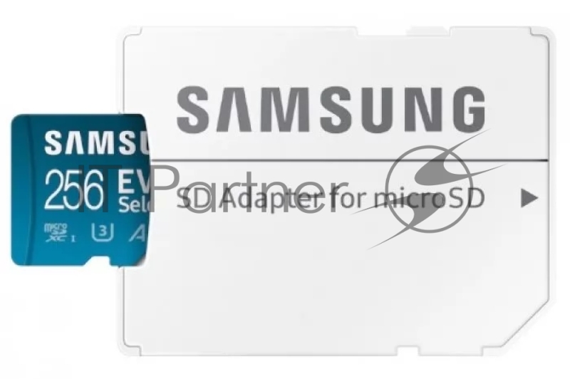 Флеш карта microSDXC 256GB Samsung EVO Plus Class 10, A2, V30, UHS-I (U3), W 90 МБ/с, R 130 МБ/с, <MB-ME256KA/AM> адаптер на SD