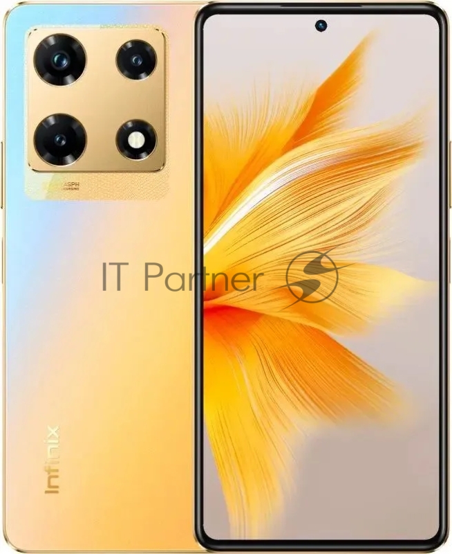 Смартфон Infinix X678B NOTE 30 PRO 256Gb 8Gb золотой моноблок 3G 4G 2Sim 6.67 1080x2460 Android 13 108Mpix 802.11 a/b/g/n/ac NFC GPS GSM900/1800 GSM1900 TouchSc microSD