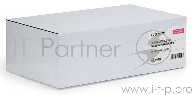 Тонер Картридж Cactus CS-CE253AV пурпурный (7000стр.) для HP CLJ CP3525/ CM3530