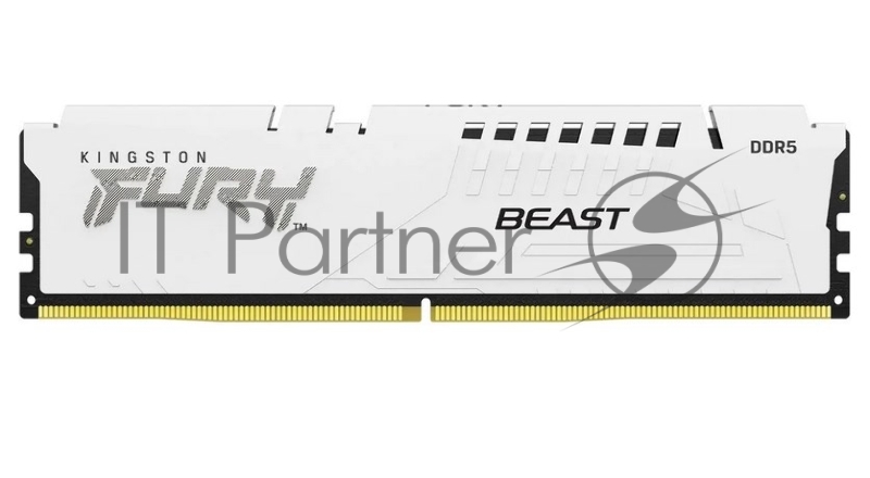 Модуль памяти Kingston 16GB 6000MT/s DDR5 CL40 DIMM FURY Beast White XMP KF560C40BW-16