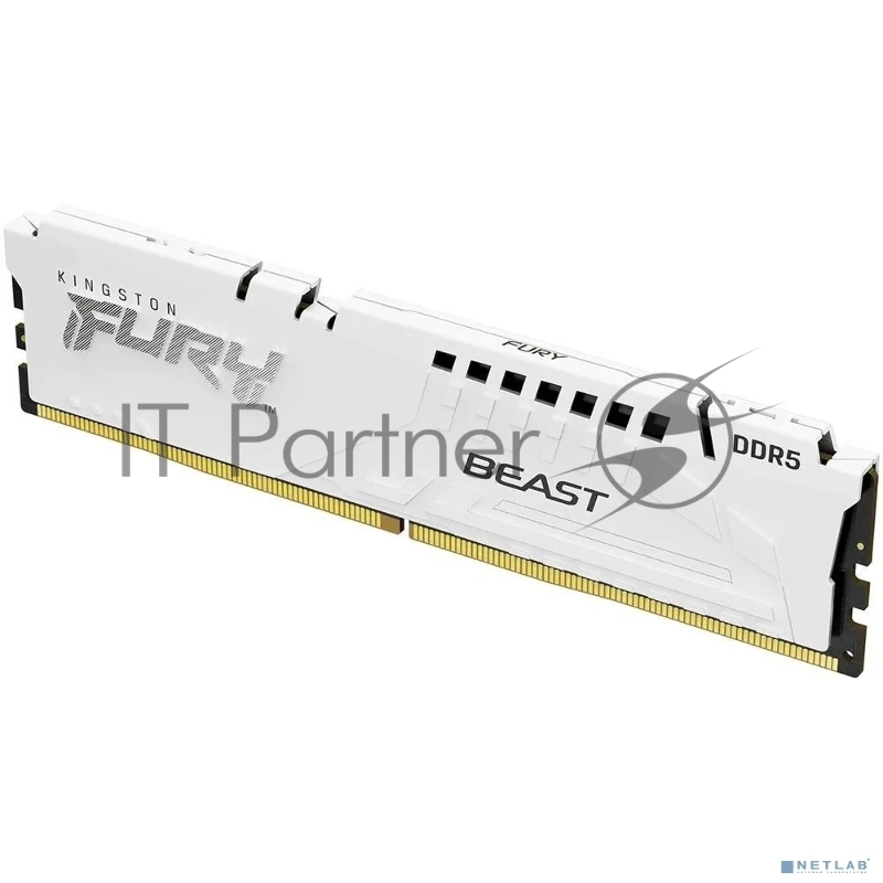 Модуль памяти Kingston 16GB 6000MT/s DDR5 CL40 DIMM FURY Beast White XMP KF560C40BW-16