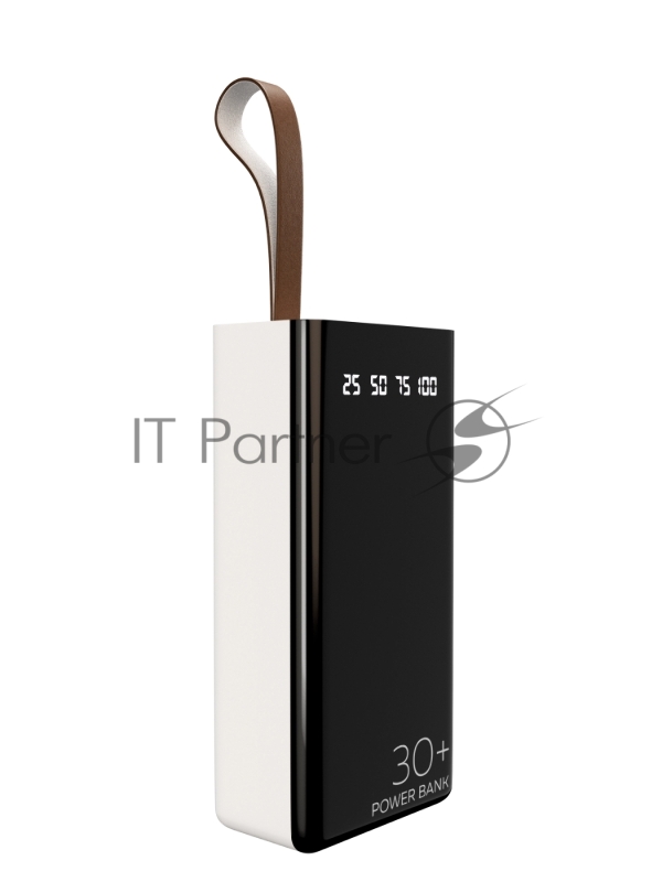 Внешний аккумулятор 30000mAh 2USB 2.1A More choice PB60-30 (White)