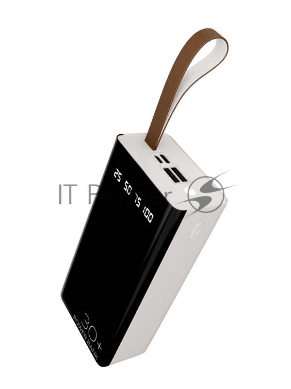 Внешний аккумулятор 30000mAh 2USB 2.1A More choice PB60-30 (White)