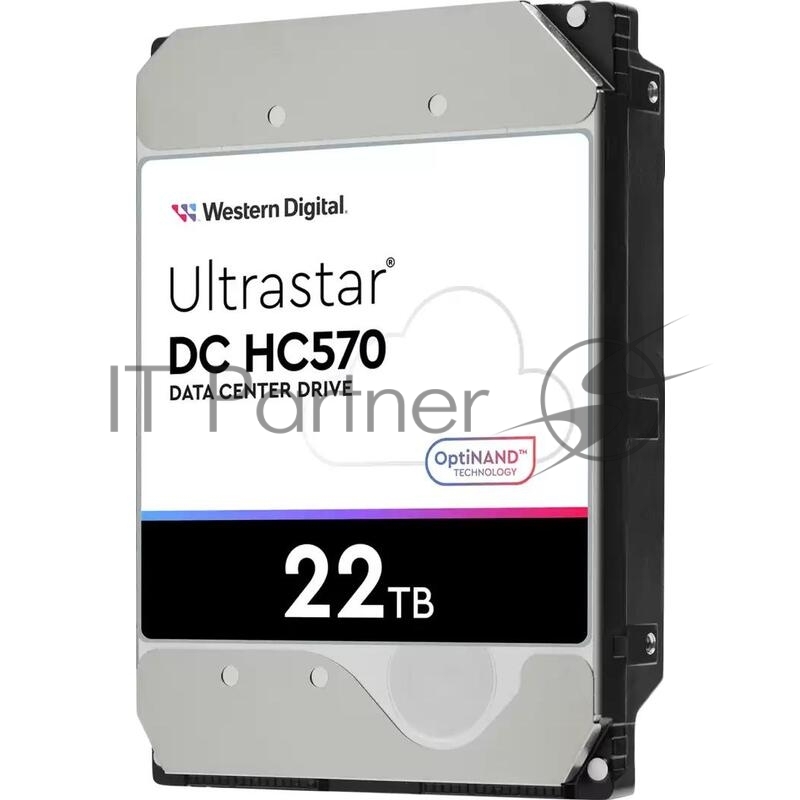 Жесткий диск 3.5 22TB WD Ultrastar DC HC570 SAS 12Gb/s, 7200rpm, 512MB, 0F48052, 512e/4Kn, CMR, Helium, Bulk