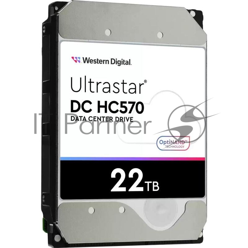 Жесткий диск 3.5 22TB WD Ultrastar DC HC570 SAS 12Gb/s, 7200rpm, 512MB, 0F48052, 512e/4Kn, CMR, Helium, Bulk