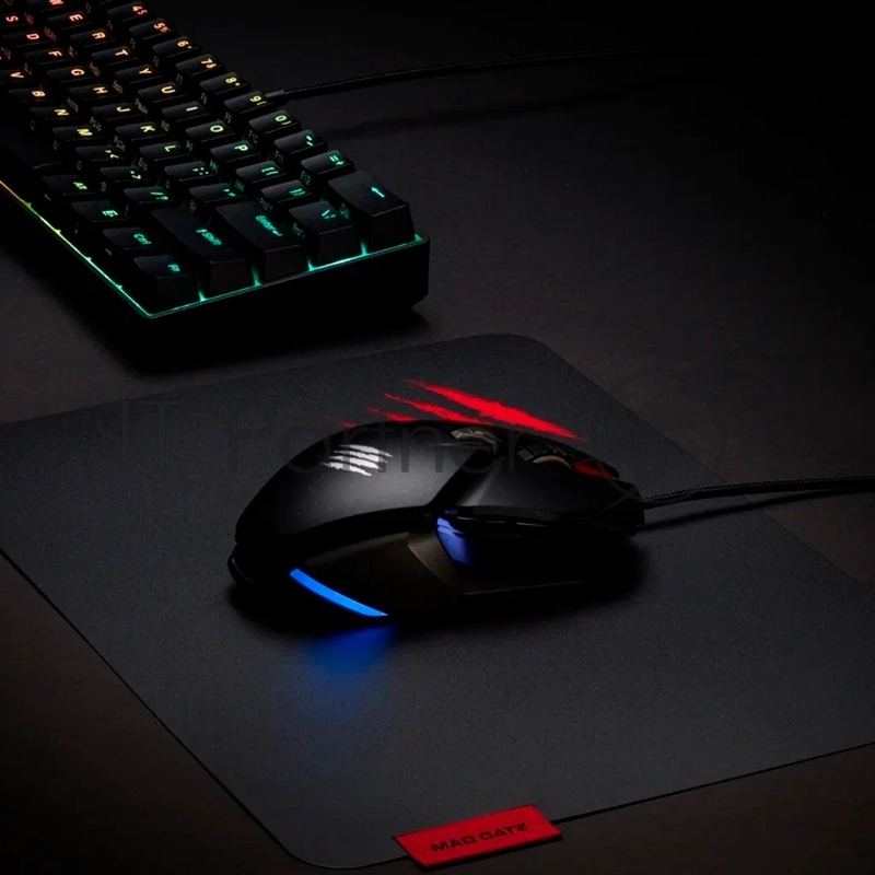 Игровой коврик для мыши Mad Catz G.L.I.D.E. 13 чёрный (450 x 400 x 0.4 мм, поликарбонат)
