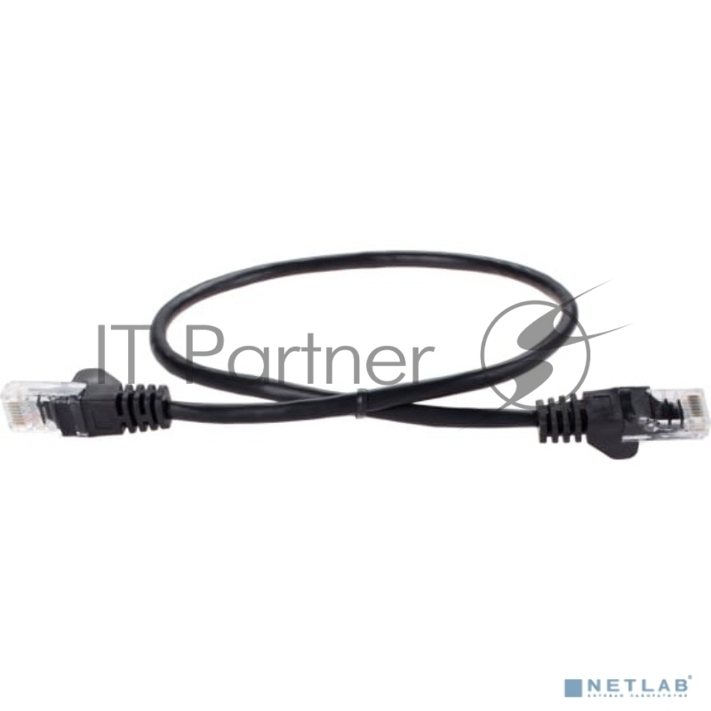 Патч-корд литой AOpen ANP511_0.5M_BK UTP кат.5е 0,5м черный