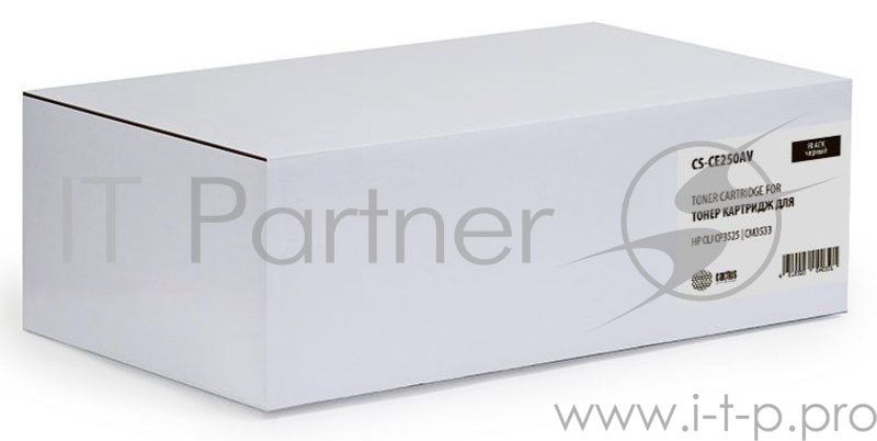 Тонер Картридж Cactus CS-CE250AV черный (5000стр.) для HP CLJ CP3525/CM3533