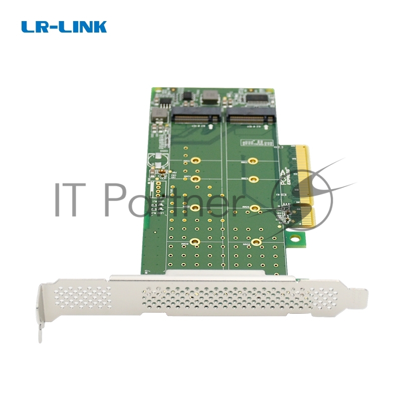Переходник Lr-Link LRNV95N8 PCIe x8 to 2-Port M.2 NVMe Adapter, Supports 2*M.2 NVMe SSD for 2230, 2242, 2260,2280 and 22110mm