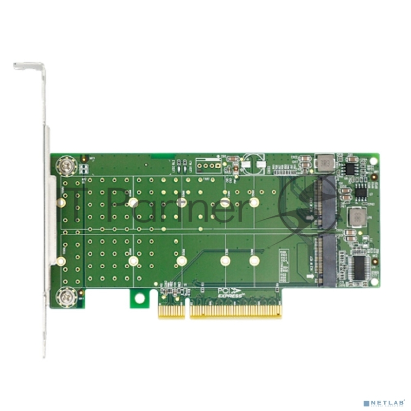 Переходник Lr-Link LRNV95N8 PCIe x8 to 2-Port M.2 NVMe Adapter, Supports 2*M.2 NVMe SSD for 2230, 2242, 2260,2280 and 22110mm