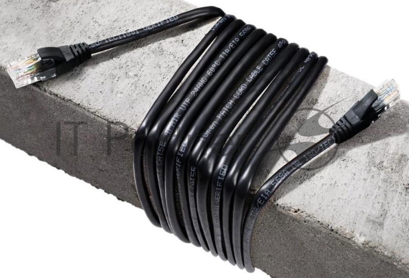 Патч-корд литой AOpen ANP511_1.5M_BK UTP кат.5е 1,5м черный