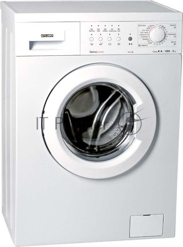 Стиральная машина Atlant 50У108-000 (белый, 5 кг,1000 об/мин, 23 программы, электронное управление, А класс)