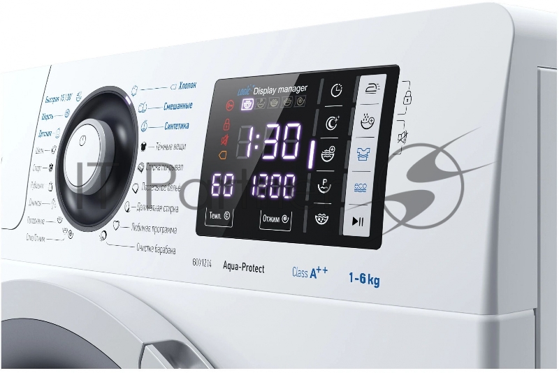 Стиральная машина Атлант СМА 60У1214-01 класс: A+++ загр.фронтальная макс.:6кг белый