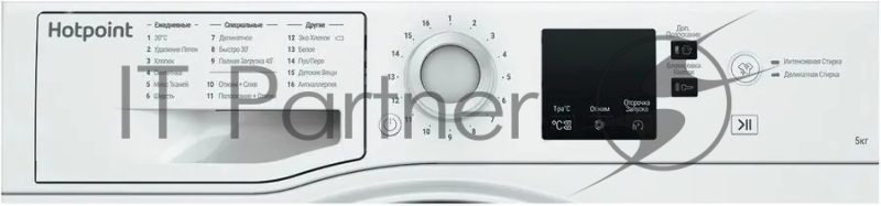 Стиральная машина Hotpoint-Ariston NUS 5015 H RU класс: A-10% загр.фронтальная макс.:5кг белый