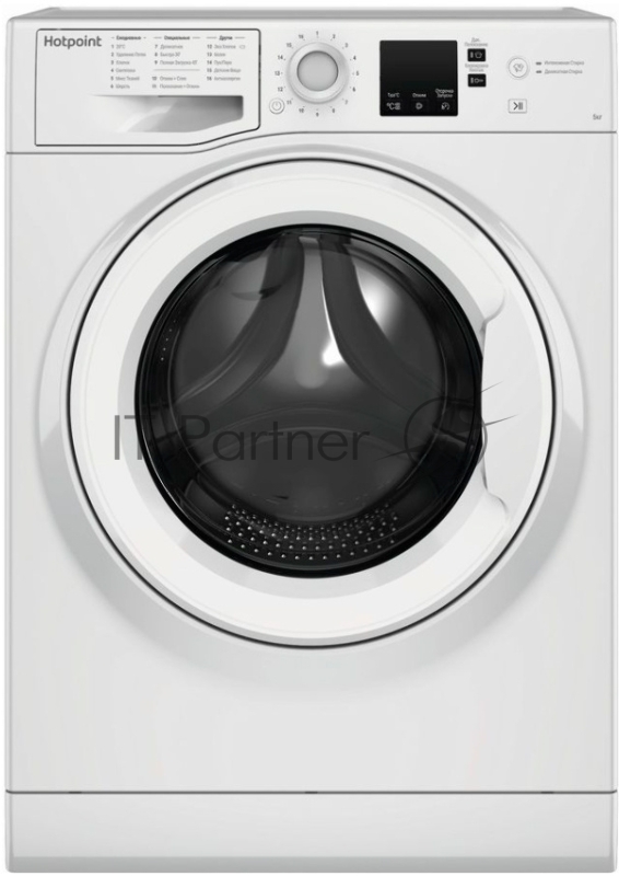 Стиральная машина Hotpoint-Ariston NUS 5015 H RU класс: A-10% загр.фронтальная макс.:5кг белый