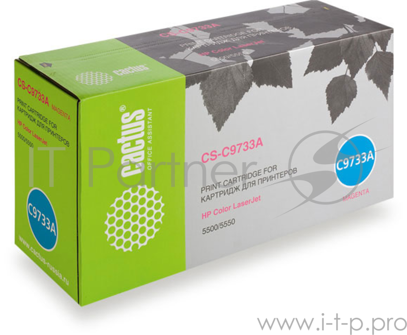 Тонер Картридж Cactus CS-C9733A пурпурный для HP CLJ 5500/5550 (12000стр.)