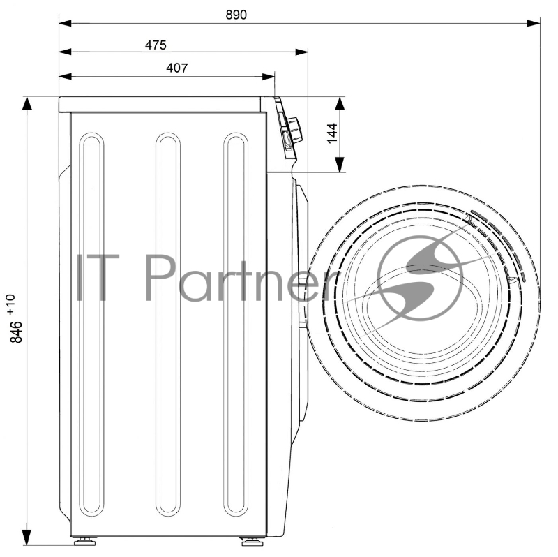 Стиральная машина Атлант СМА 60У1010-00 класс: A++ загр.фронтальная макс.:6кг белый