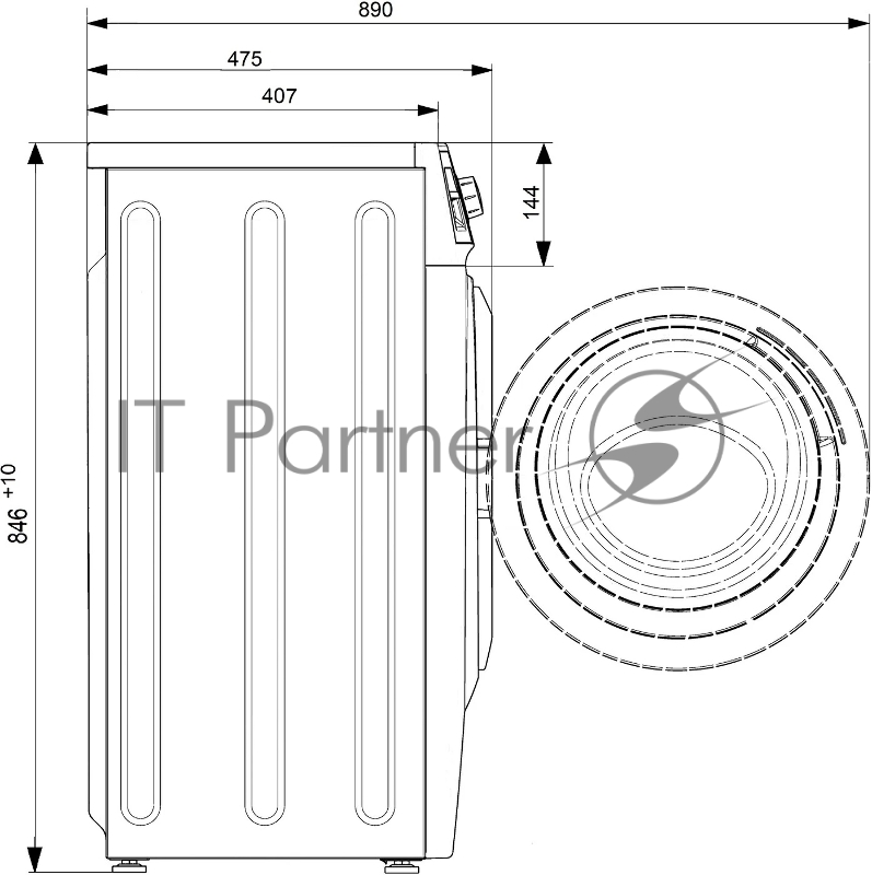 Стиральная машина Атлант СМА 60У1010-00 класс: A++ загр.фронтальная макс.:6кг белый
