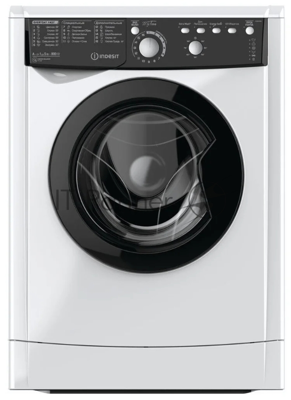 Стиральная машина Indesit EWSB 5085 BK CIS класс: A загр.фронтальная макс.:5кг белый