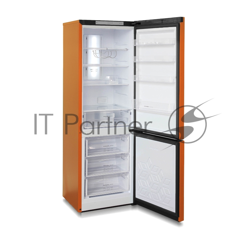 Холодильник Бирюса Б-T960NF двухкамерный оранжевый