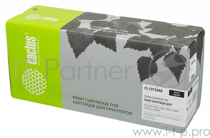 Тонер Картридж Cactus CS-C9730AR черный для HP CLJ 5500/5550 (13000стр.)