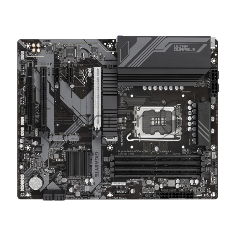 Материнская плата GIGABYTE Z790 D, LGA1700, Z790, 4*DDR5, DP+HDMI, 4 SATA 6 Гб/с, M2, Audio, Gb LAN, USB 3.2, USB 2.0, Type-C, ATX
