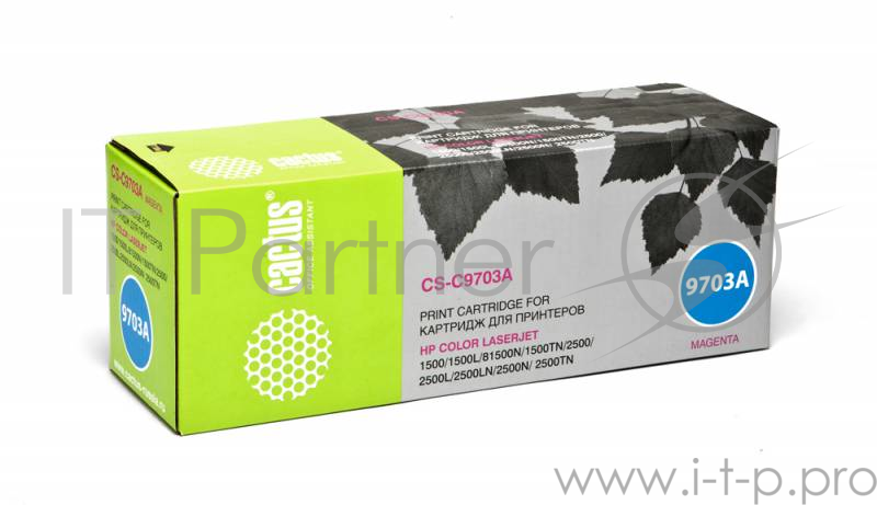 Тонер Картридж Cactus CS-C9703A пурпурный для HP CLJ 2550/1500/2500 (4000стр.)