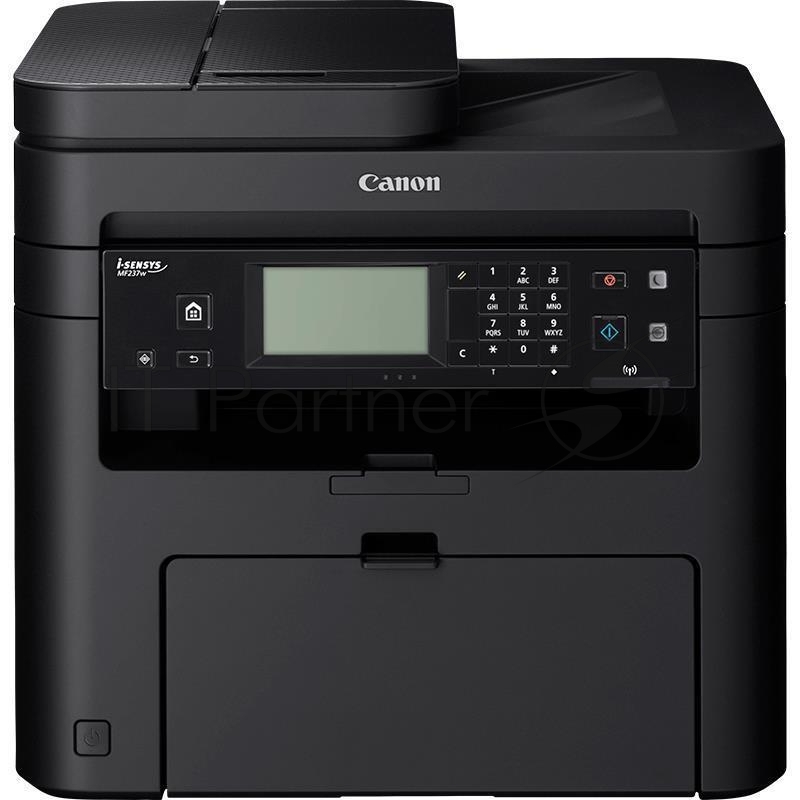 МФУ лазерный Canon i-Sensys MF237W (A4, принтер/сканер/копир/факс, 23ppm, 1200 dpi, 256Mb, ADF, Network, Wi-Fi, USB, без т/трубки)