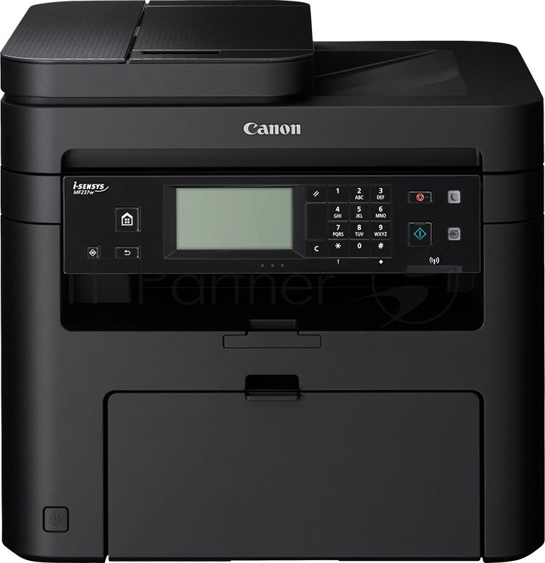 МФУ лазерный Canon i-Sensys MF237W (A4, принтер/сканер/копир/факс, 23ppm, 1200 dpi, 256Mb, ADF, Network, Wi-Fi, USB, без т/трубки)