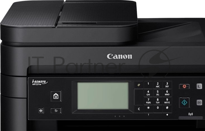 МФУ лазерный Canon i-Sensys MF237W (A4, принтер/сканер/копир/факс, 23ppm, 1200 dpi, 256Mb, ADF, Network, Wi-Fi, USB, без т/трубки)