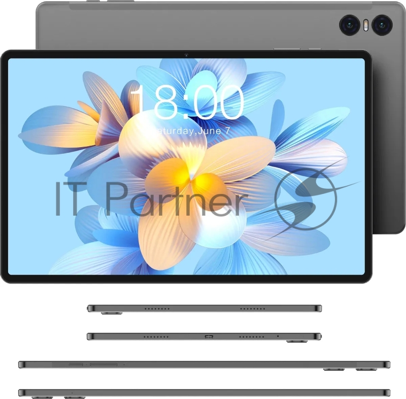 Планшет Teclast T50 Pro Helio G99 (2.0) 8C RAM8Gb ROM256Gb 10.95 IPS 2000x1200 3G 4G Android 13 серый 20Mpix 8Mpix BT GPS WiFi Touch microSD 256Gb 8000mAh