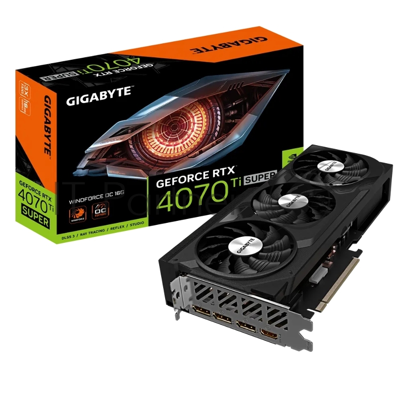 Видеокарта Gigabyte GV-N407TSWF3OC-16GD RTX4070Ti SUPER WINDFORCE OC 16GB RTL
