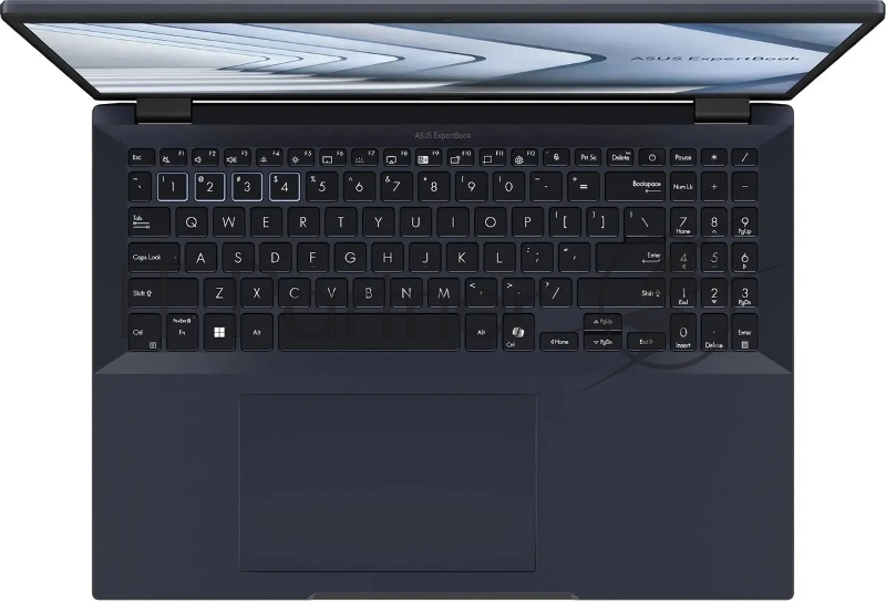 Ноутбук Asus Expertbook B3 B3604CVA-Q90151 Core i5 1335U 16Gb SSD512Gb Intel Iris Xe graphics 16 IPS WUXGA (1920x1200) noOS black WiFi BT Cam (90NX07B1-M00550)