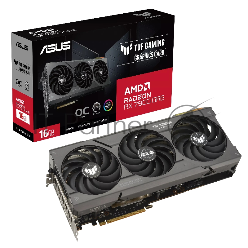 Видеокарта Asus TUF-RX7900GRE-O16G-GAMING AMD Radeon RX 7900GRE 16Gb 256bit PCI-E 4.0 GDDR6 1972/18000 HDMIx1 DPx3 HDCP Ret