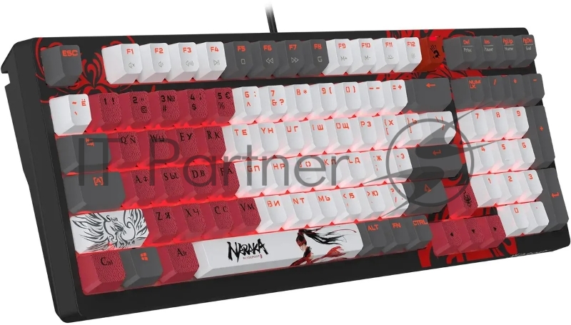 Клавиатура A4Tech Bloody S98 Naraka BLMS Plus механическая черный/красный USB for gamer LED (S98 NARAKA BLMS RED PLUS)